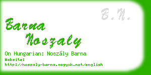 barna noszaly business card